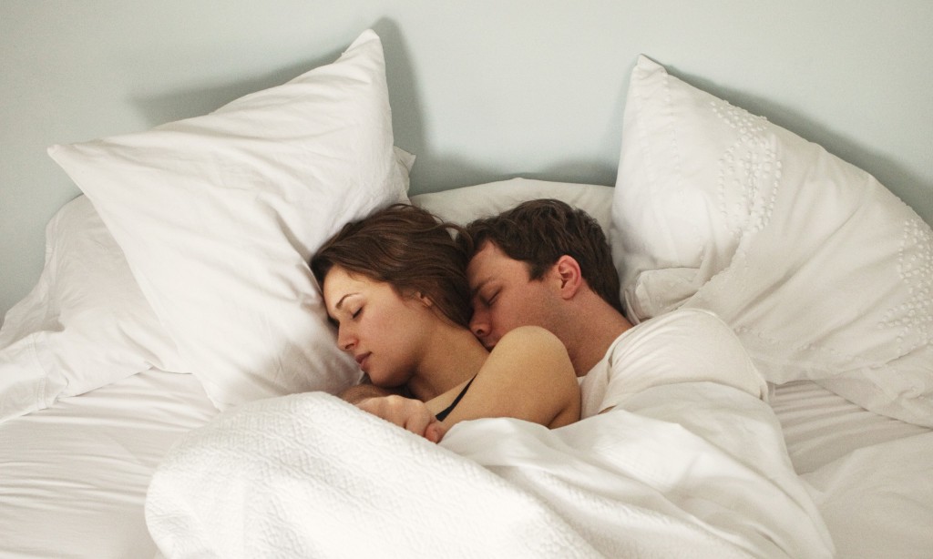 couple asleep in bed